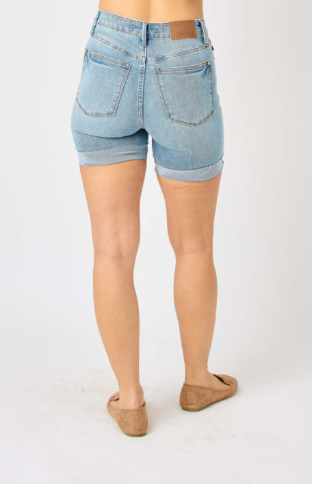 Lindy Tummy Control Jean Shorts • Judy Blue