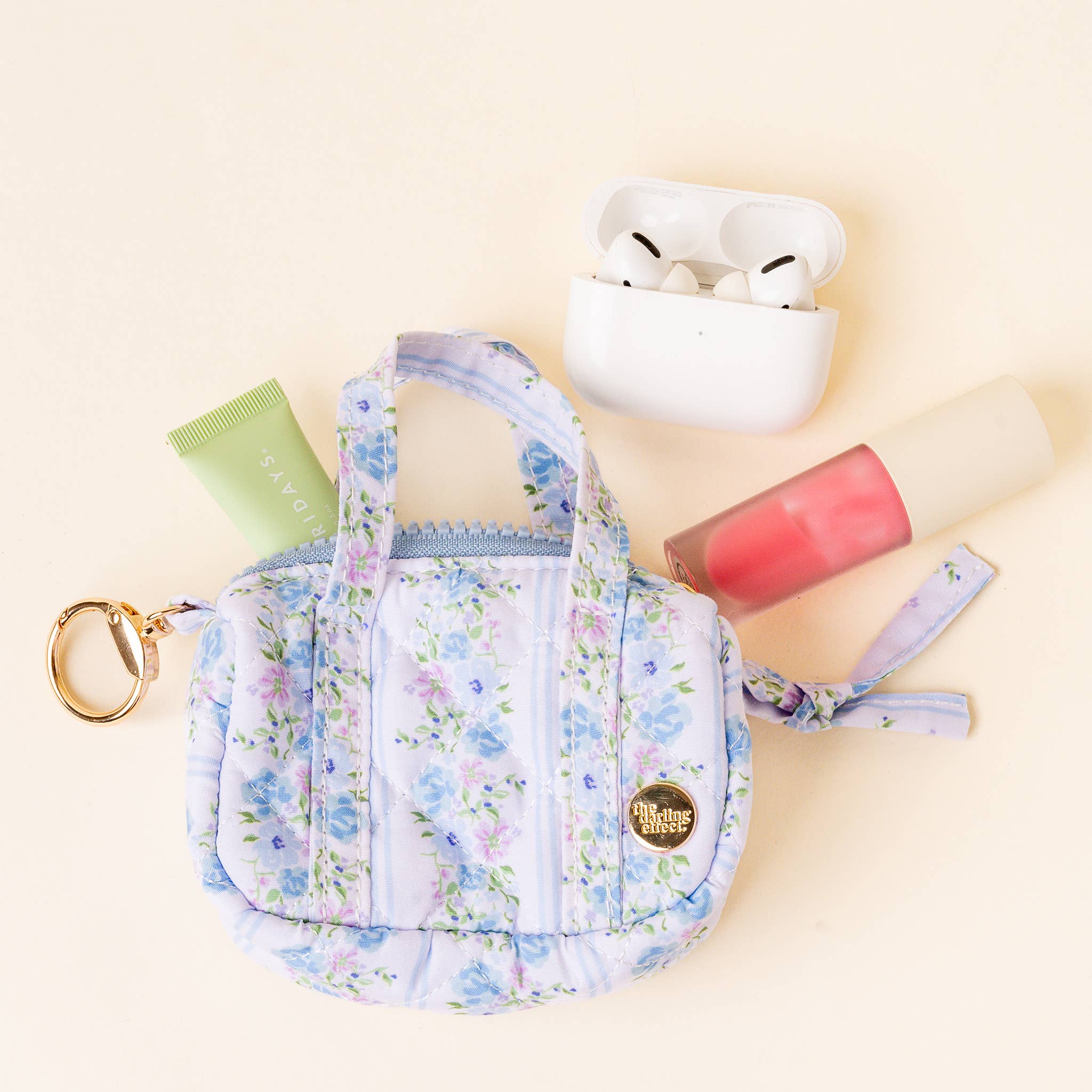 Petal Parade Blue | Itty Bitty Duffle Bag Charm