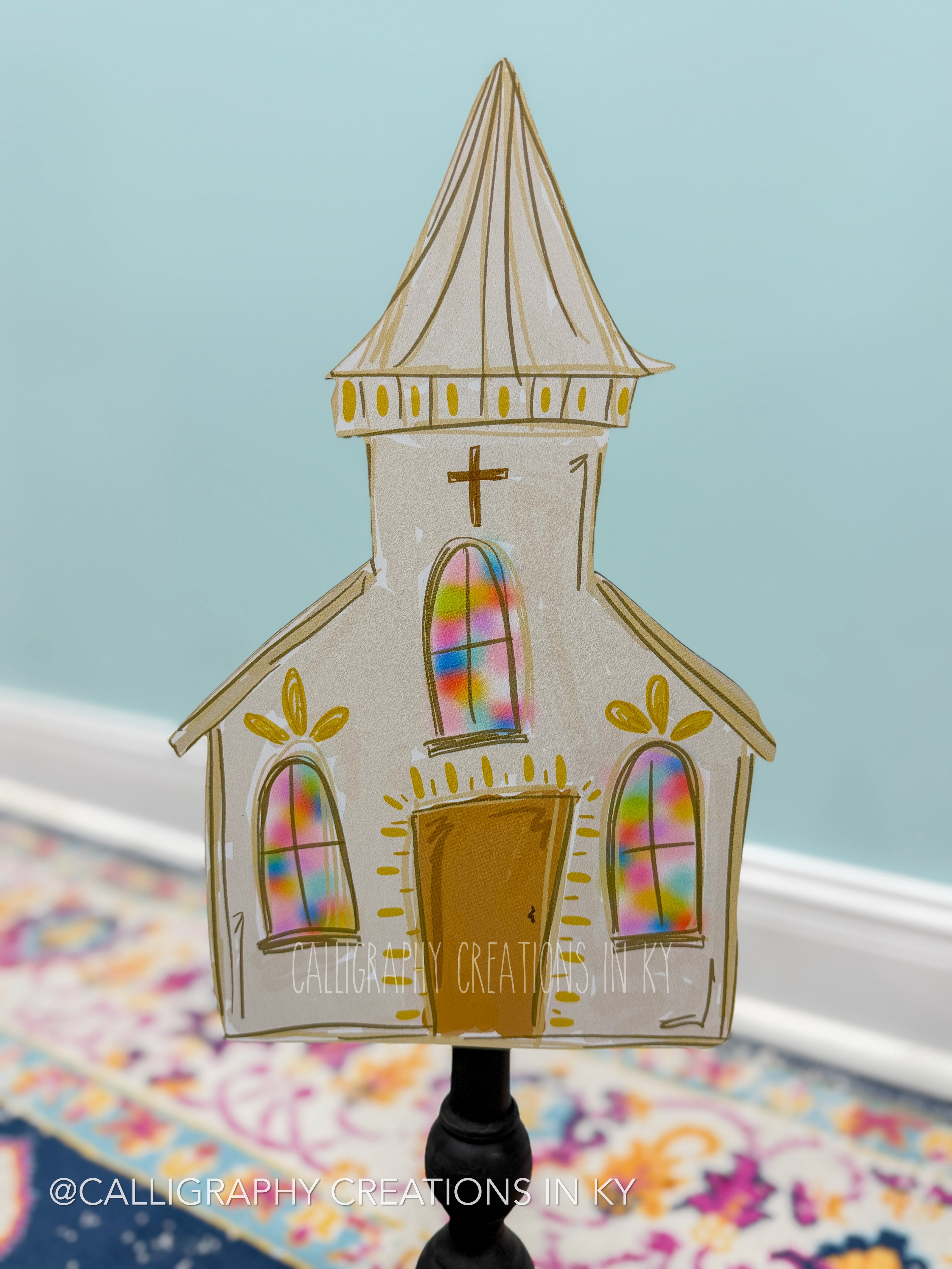 Whimsy Church Topper - Doodles By Rebekah