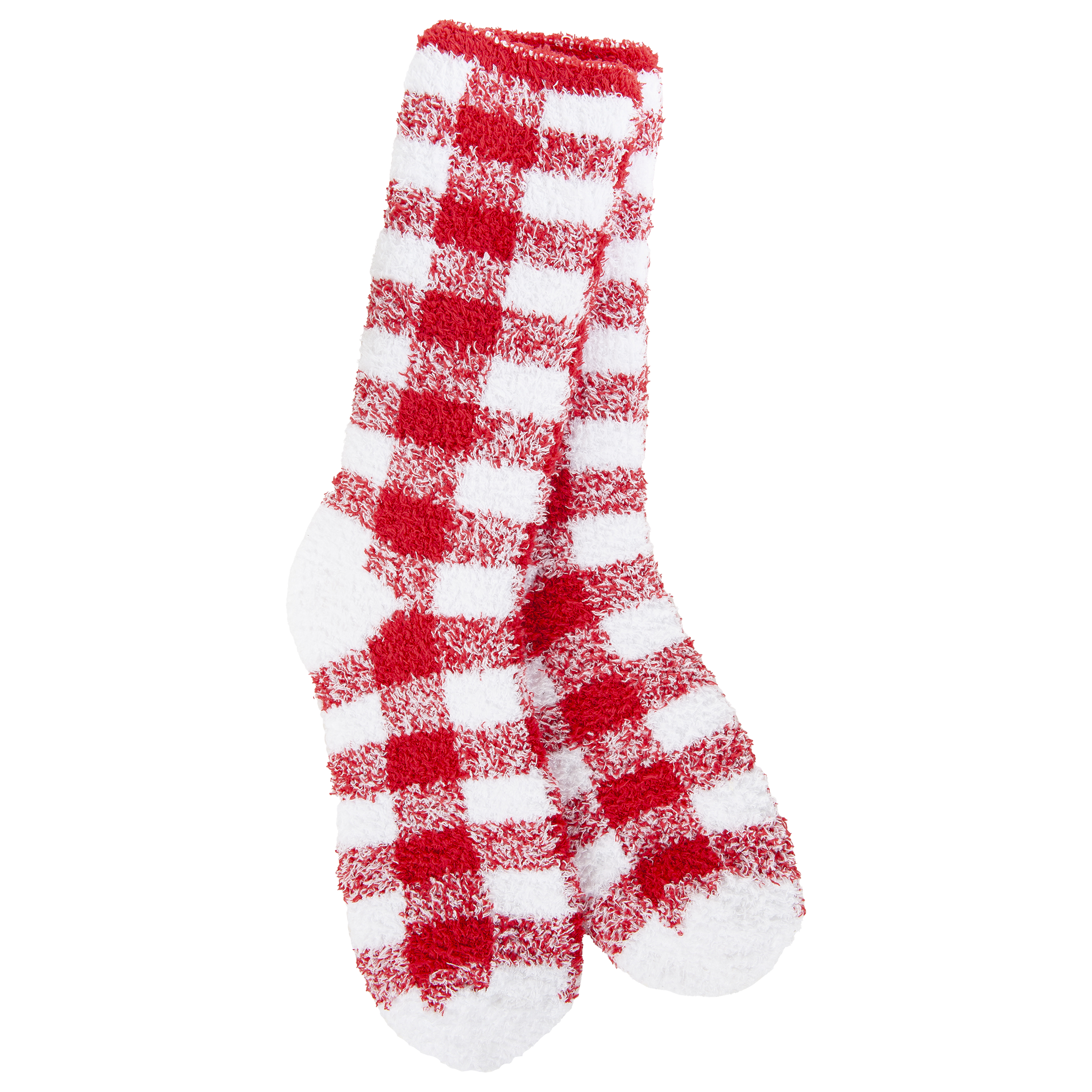 Knit Pickin Fireside Crew OS Crimson/White | World's Softest Socks