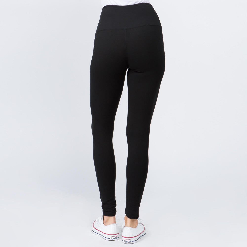 One Size (0-14) Classic Black Leggings