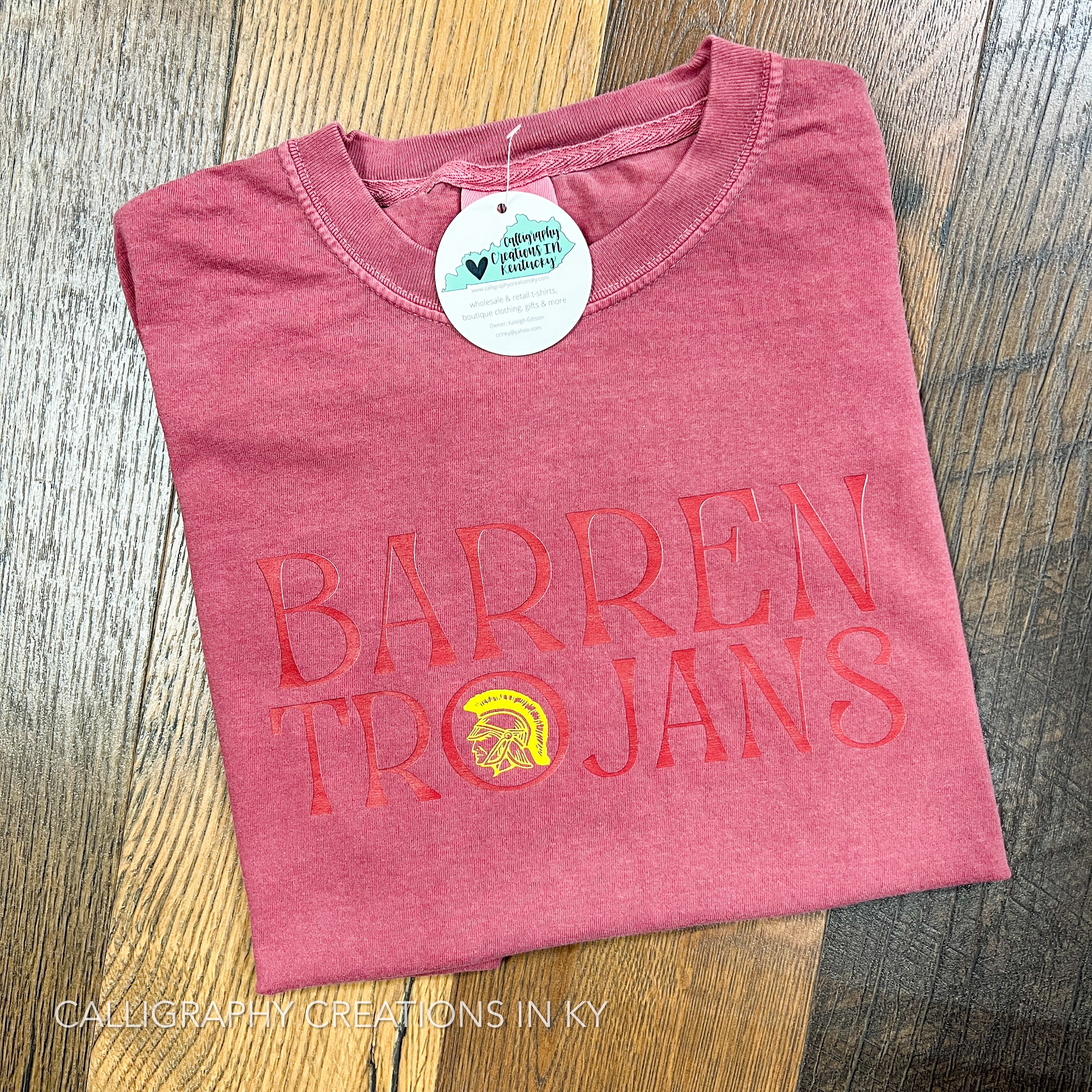 2X Stacked Barren Trojans CC Tee *FINAL SALE*