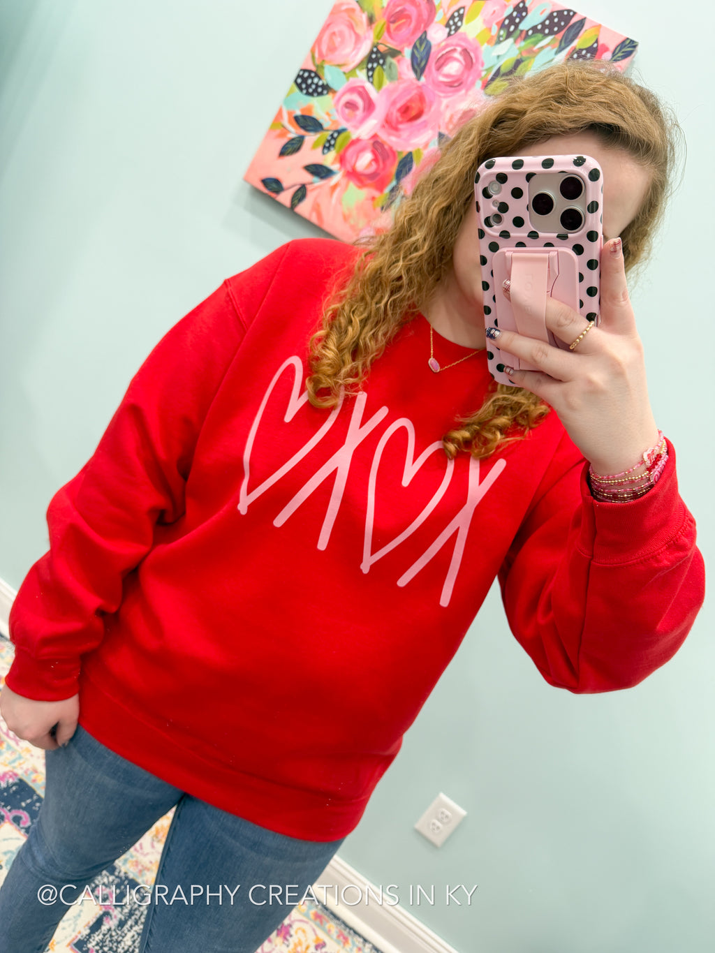Red XOXO Sweatshirt
