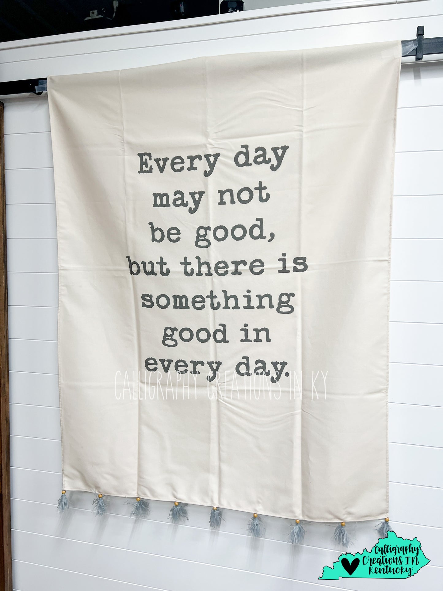 Good In Every Day Fabric Banner