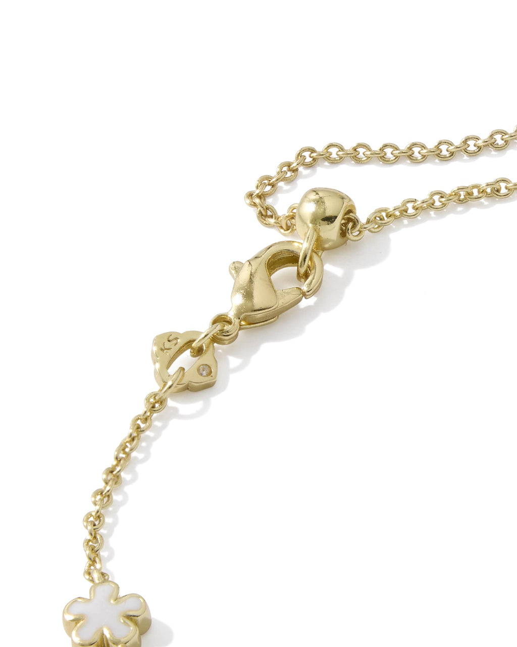 Kendra Scott Jane Delicate Chain Bracelet - Gold White Enamel