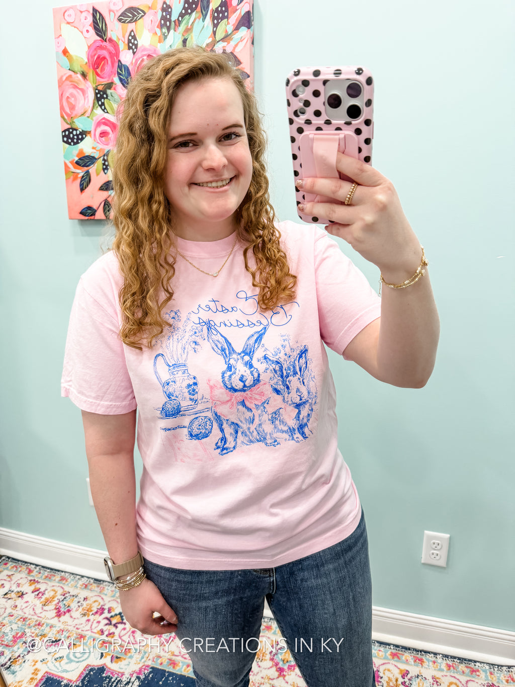 Pink Easter Blessings CC Tee