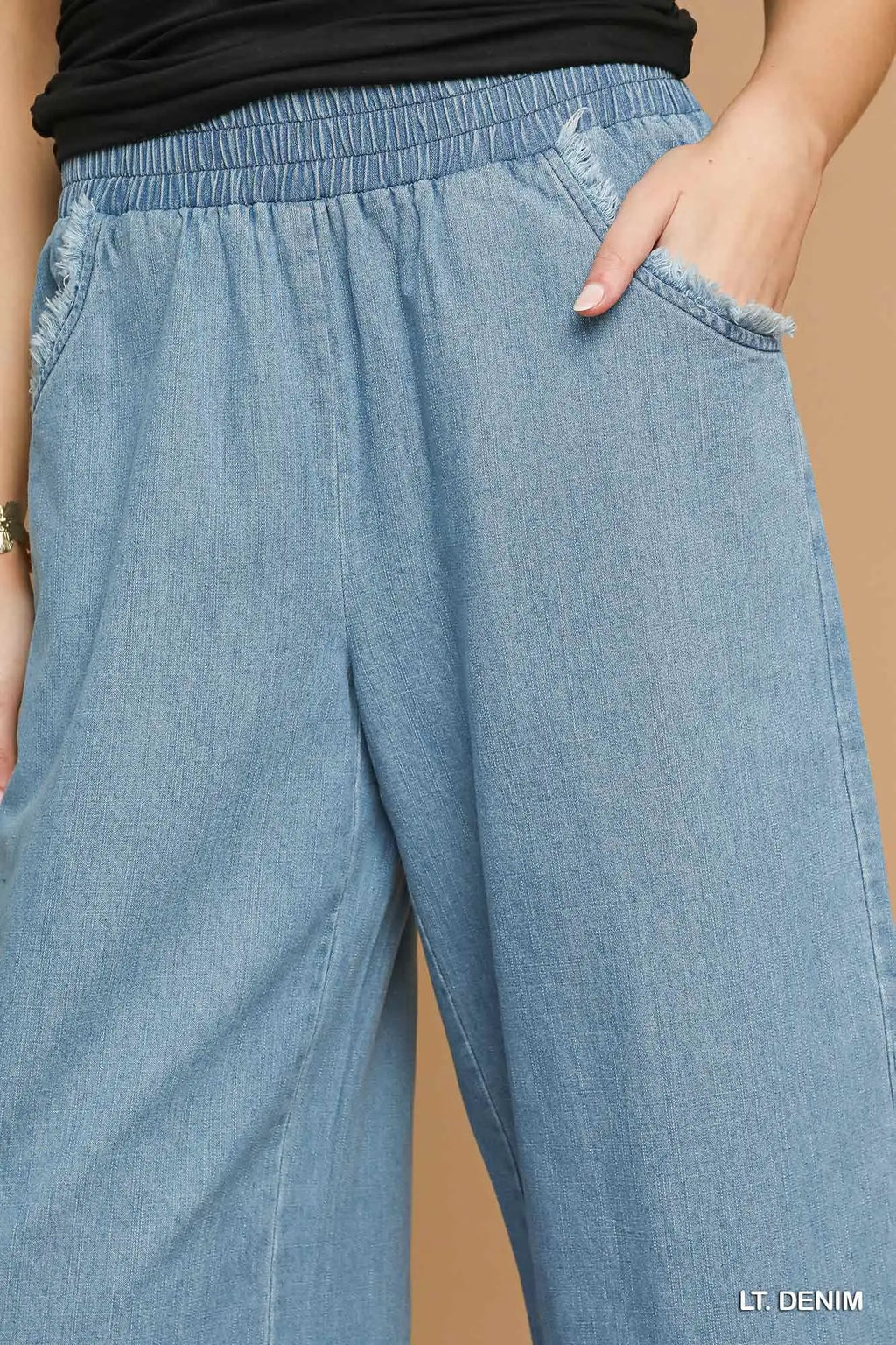 Light | Fringe Denim Pants