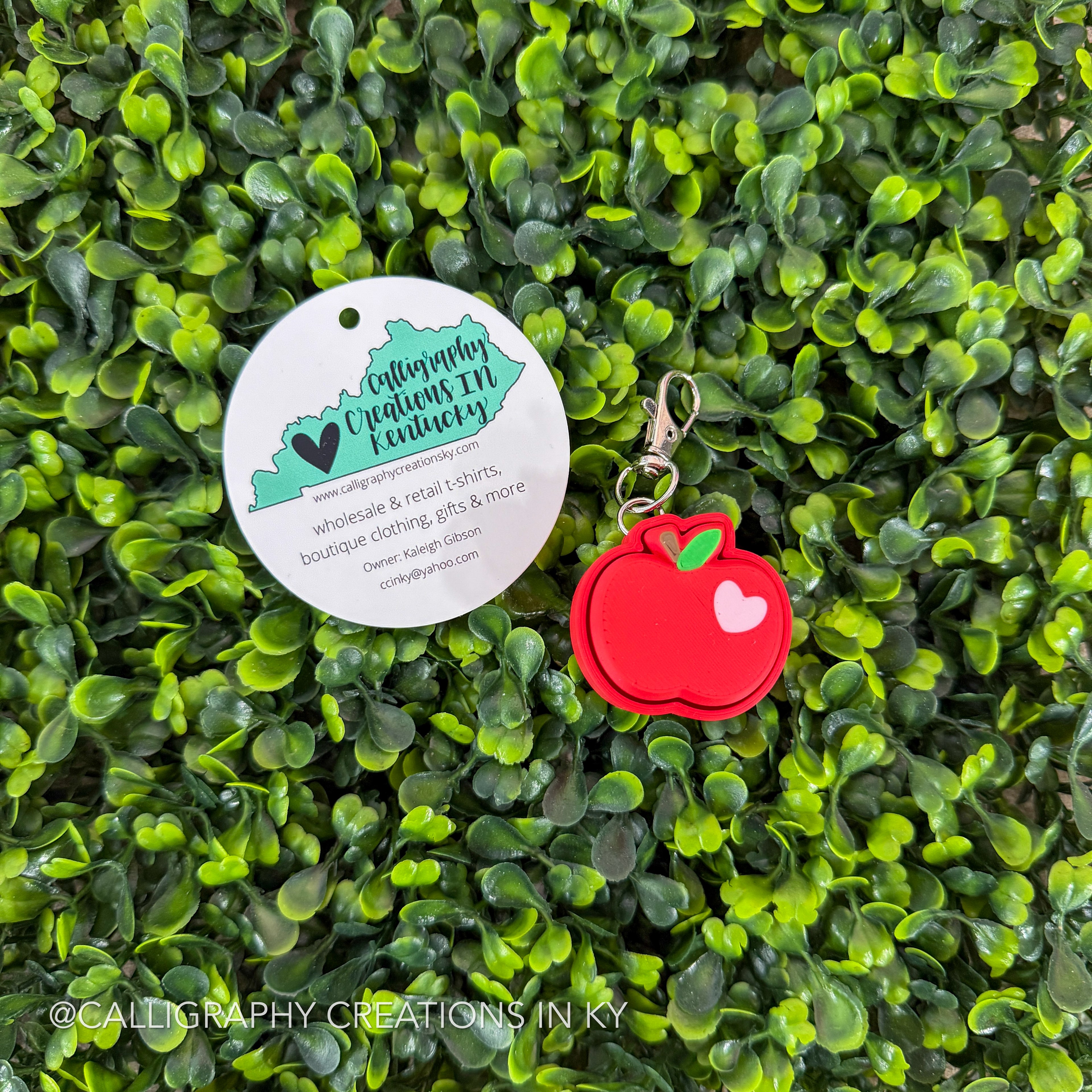 Apple Fidget Clicker Keychain