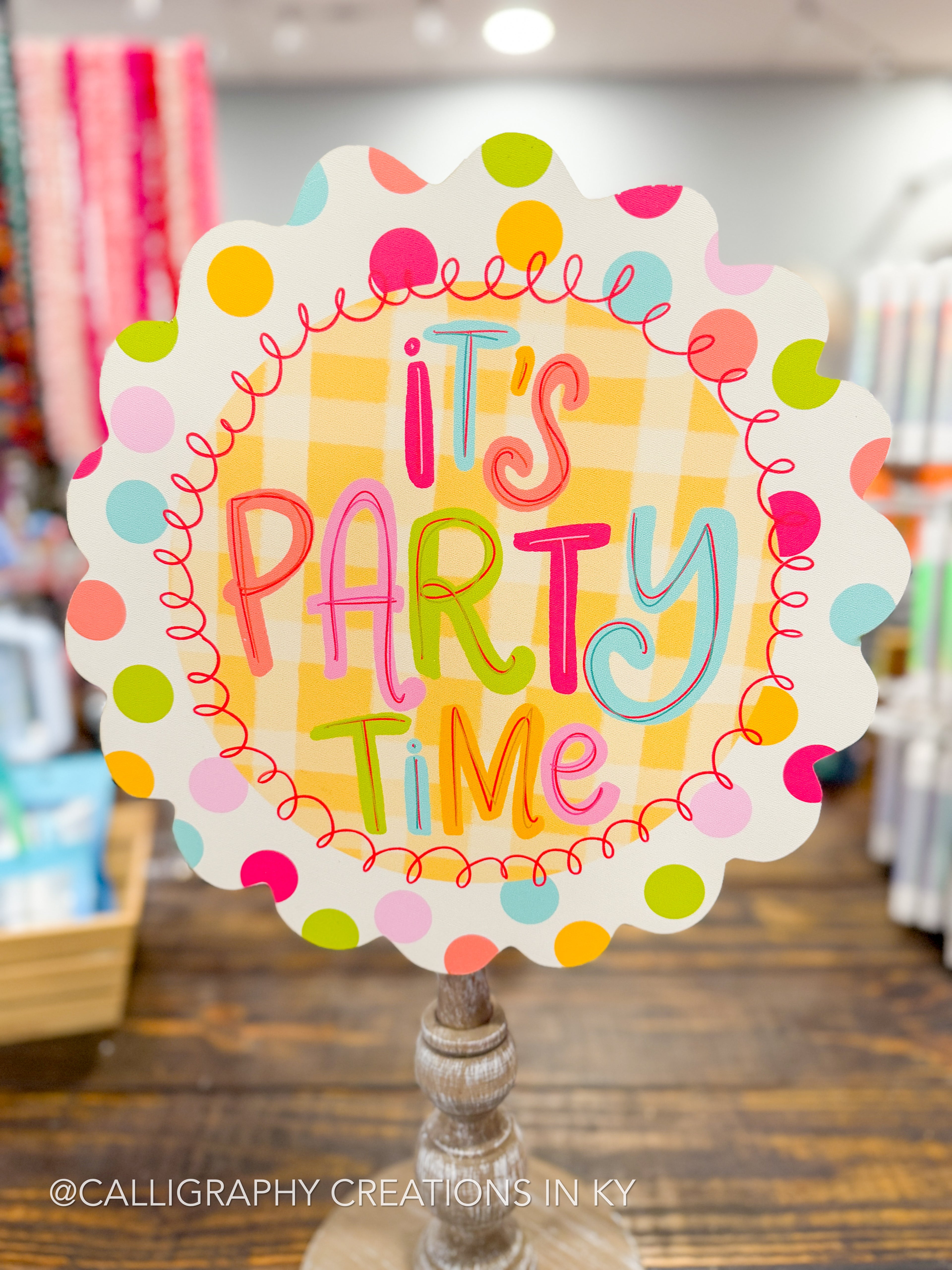 It’s Party Time Topper - Doodles By Rebekah