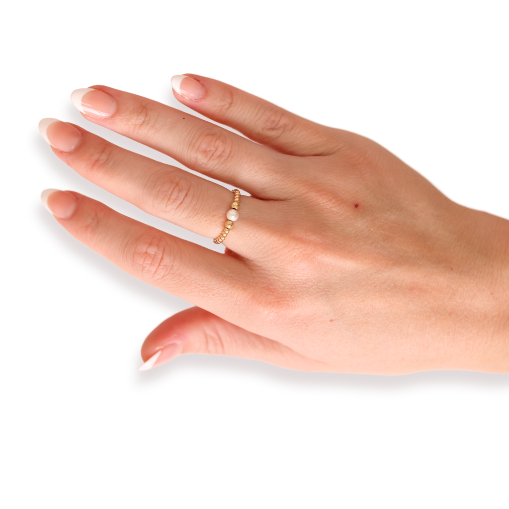 Sutton Pearl Ring | Beaded Blondes