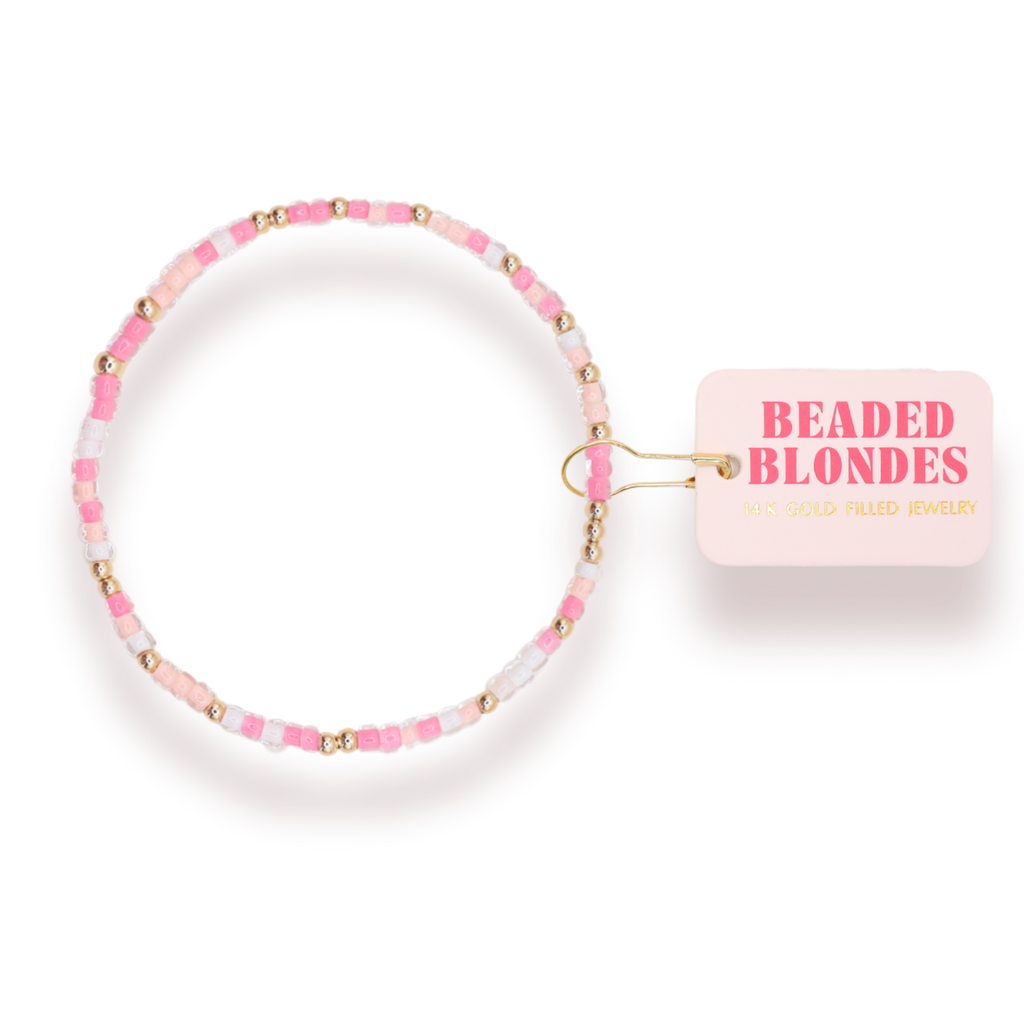 Gamma Phi Beta Sprinkle Bracelet: Standard 6.75 inch | Beaded Blondes