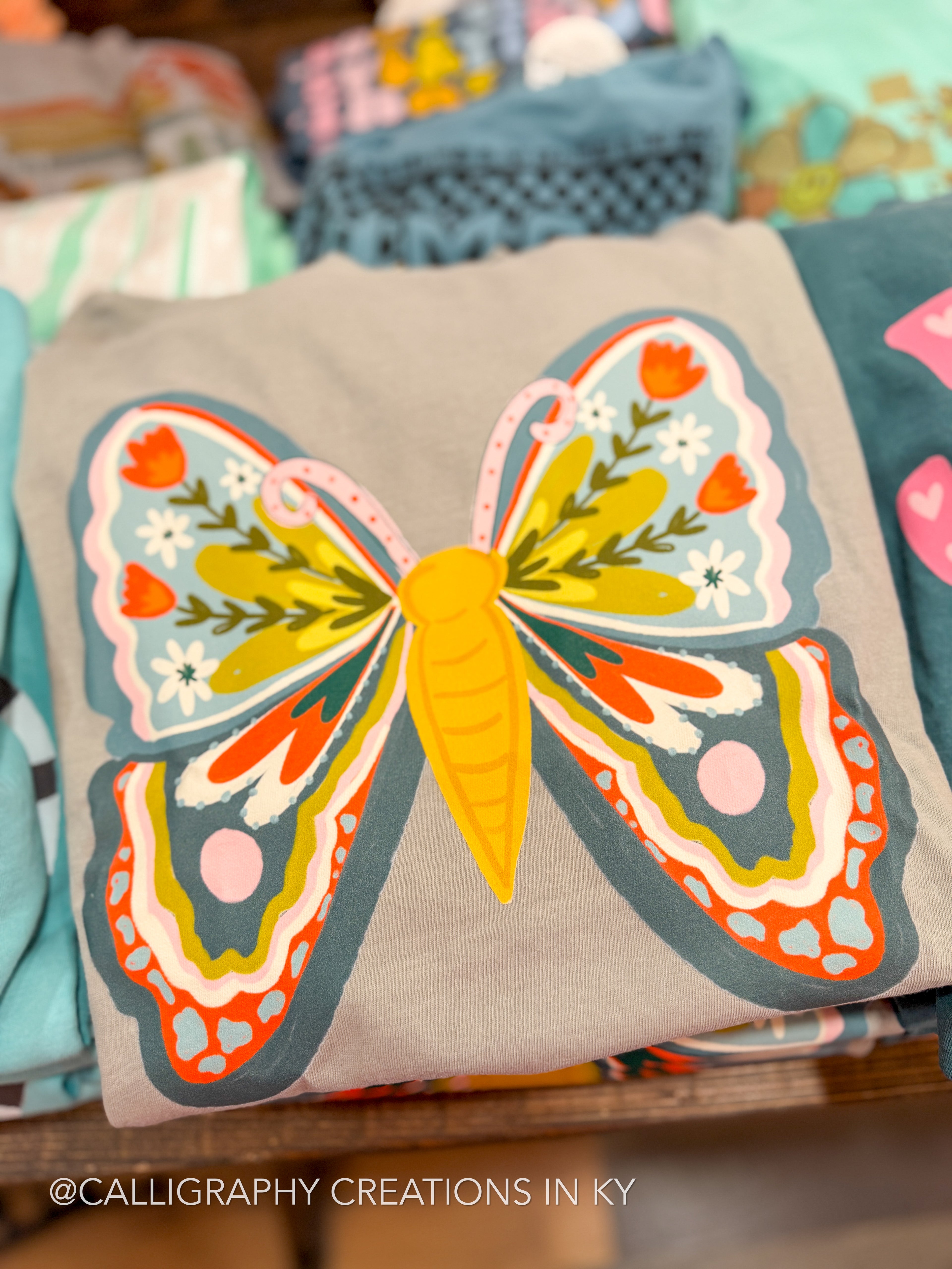 Butterfly CC Tee Doodles By Rebekah