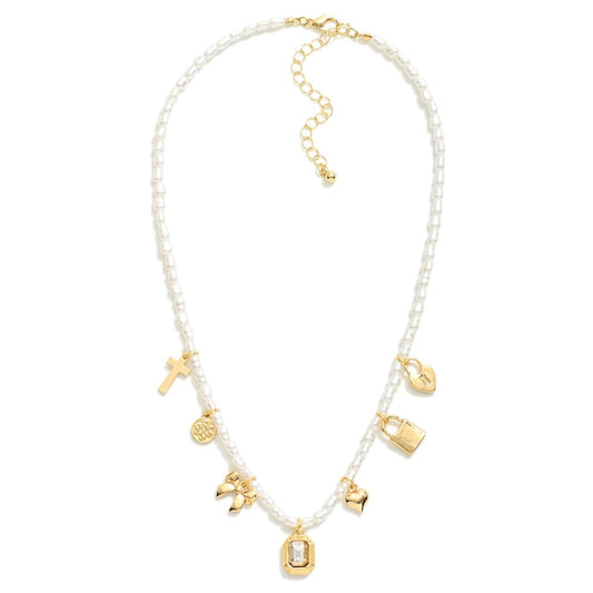 Pearl Charm Necklace