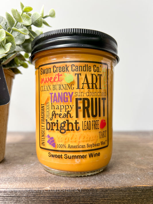SCC Sweet Summer Wine-Small 12 oz Candle FINAL SALE