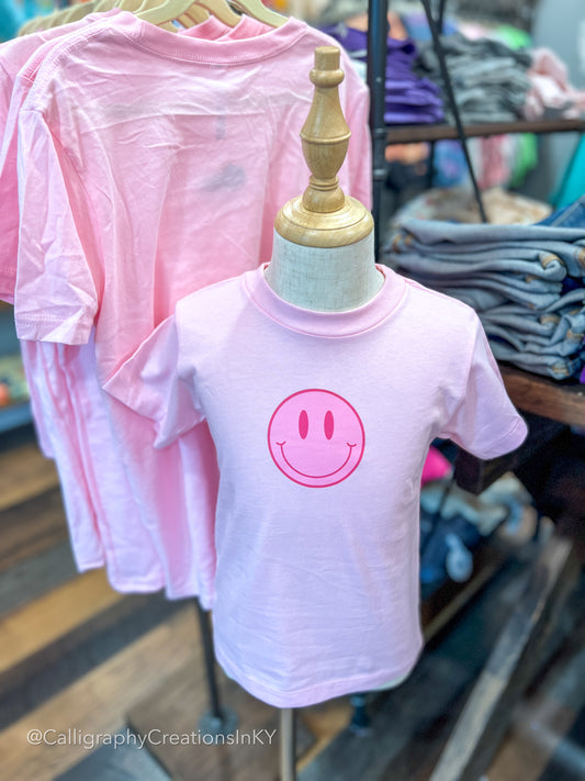 Pink Toddler/Youth Happy Tee