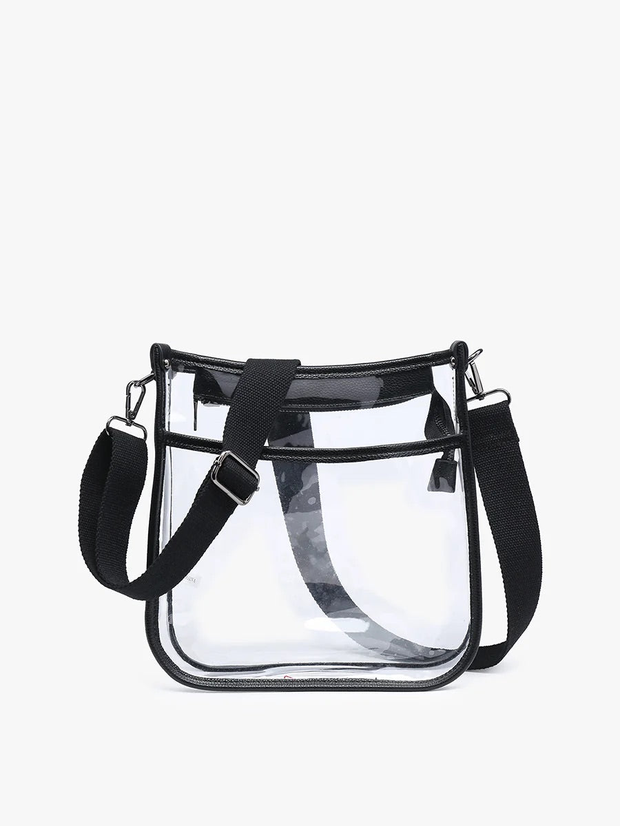 Black | Posie Clear Crossbody Bag