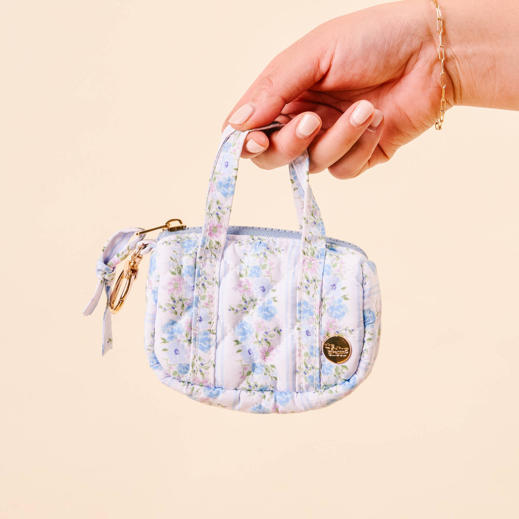 Petal Parade Blue | Itty Bitty Duffle Bag Charm