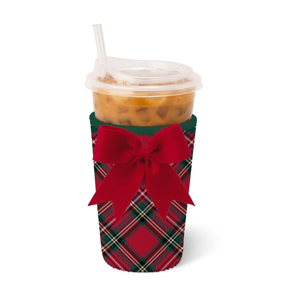 Christmas Plaid Medium Swig Iced Cup Coolie