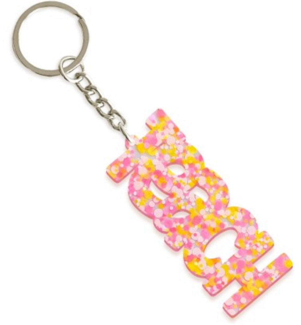 Glitter Teach Keychain