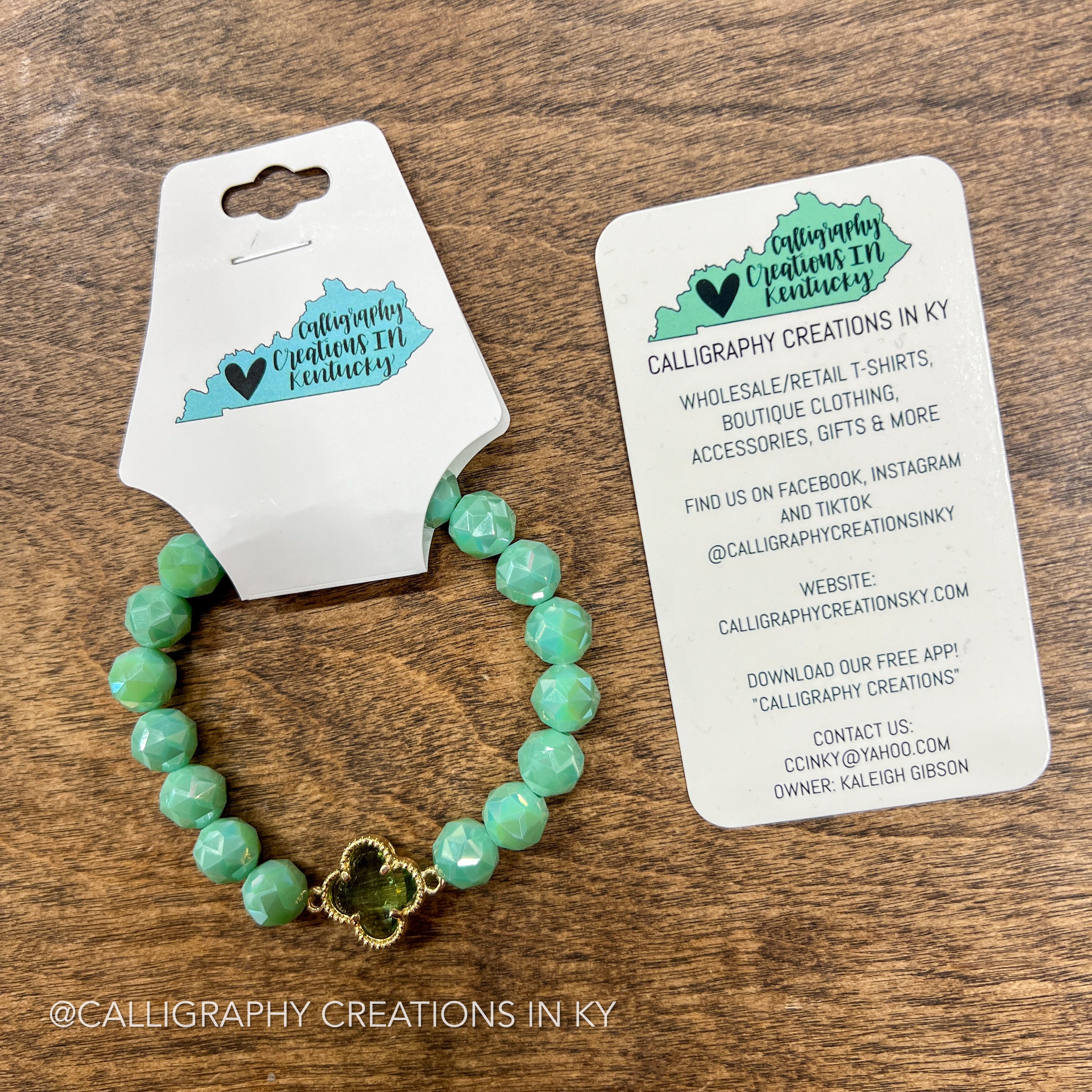 Sparkly Green Bracelet