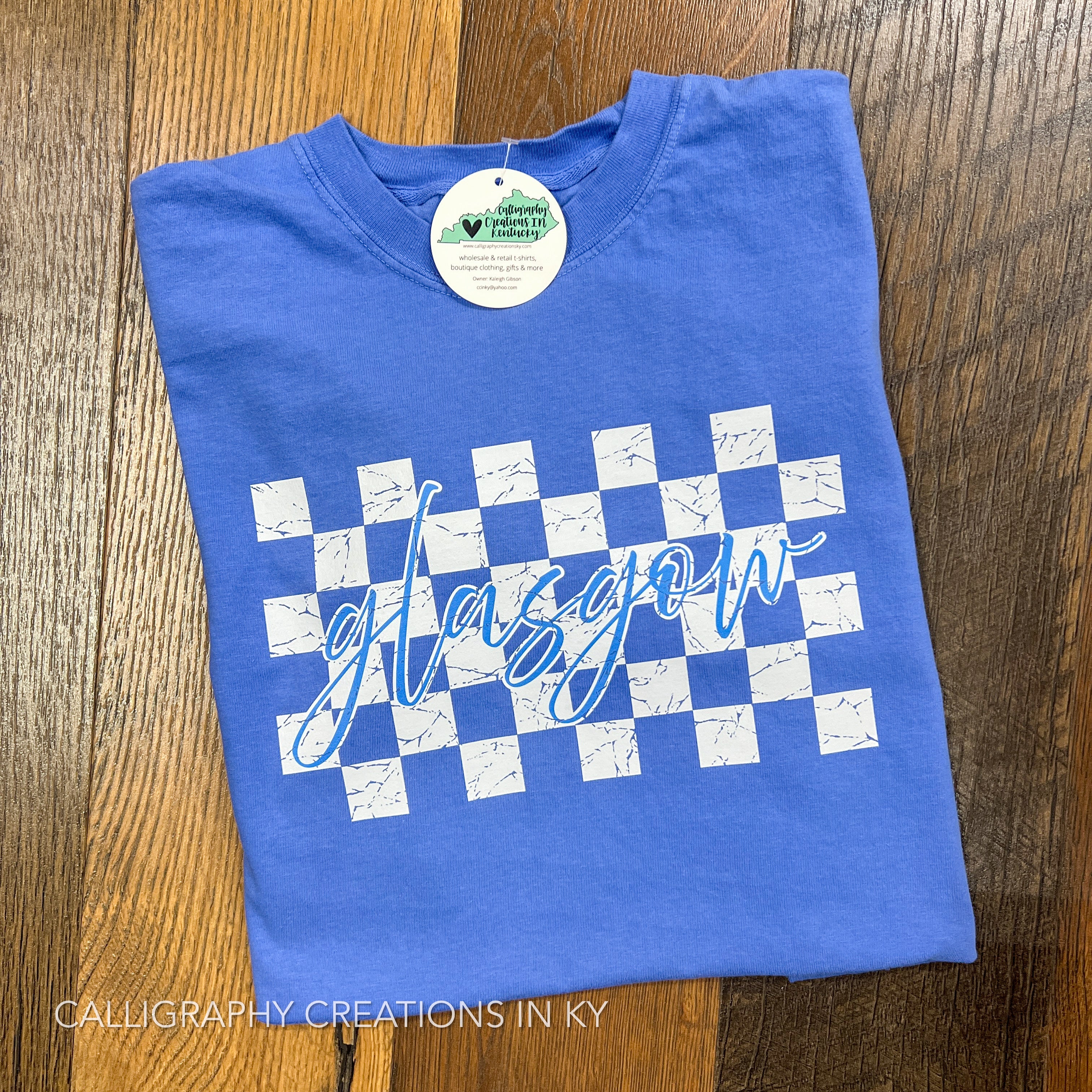 2X Checkered Glasgow CC Tee *FINAL SALE*