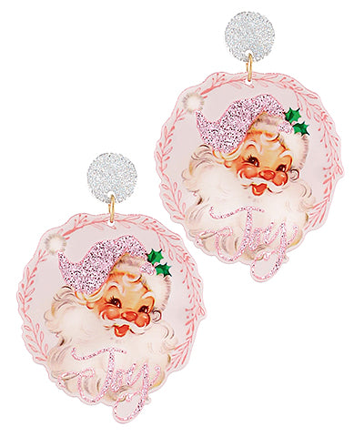 Joy Santa Earrings
