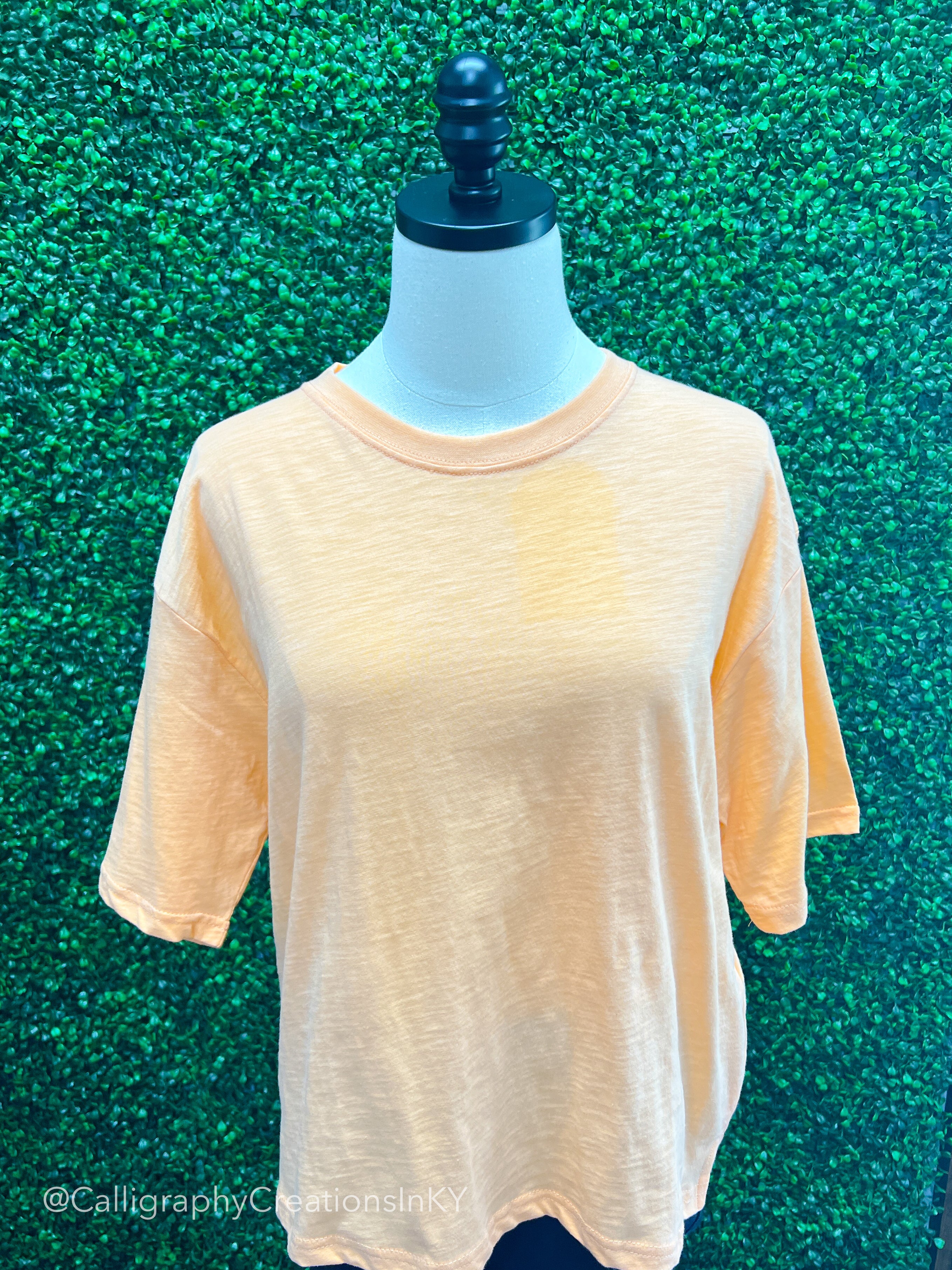 Creamsicle | Royce Short Sleeve Oversized Slub Top