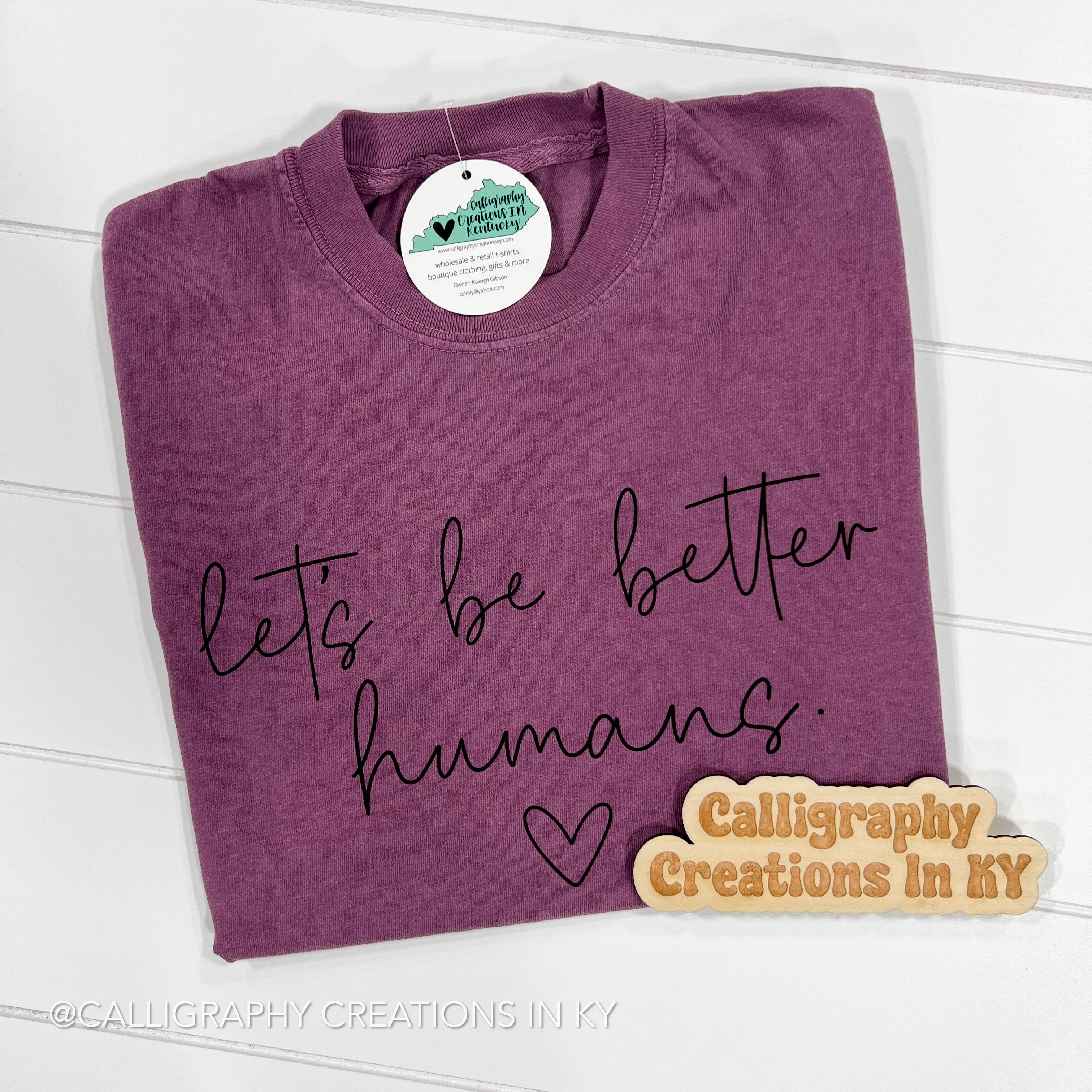 (ONE 2X LEFT) Berry | Better Humans CC Tee *FINAL SALE*