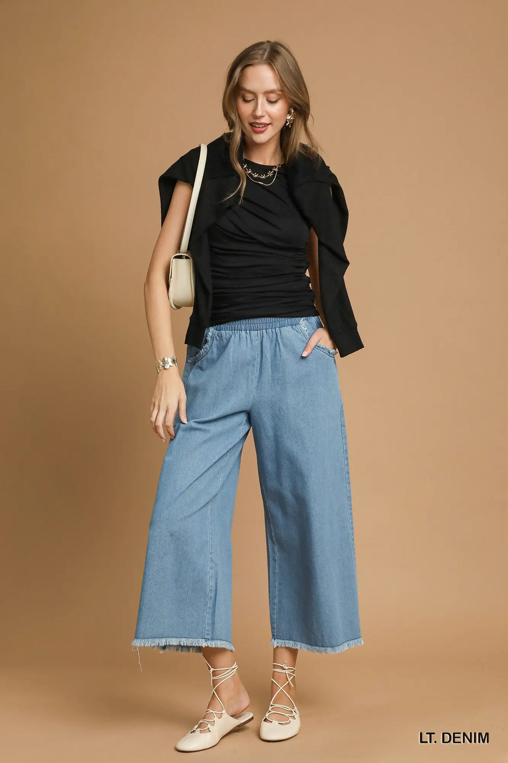 Light | Fringe Denim Pants