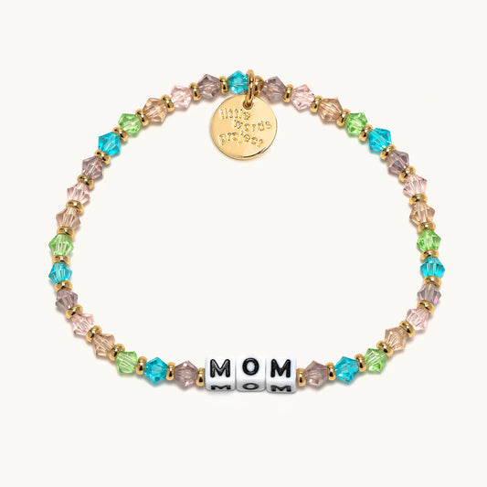 Mom / Sunshower Little Words Project Beaded Bracelet