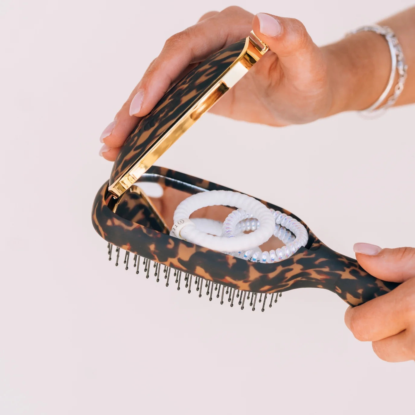 TELETIES Detangler Hair Brush for Fine Hair – Tortoise