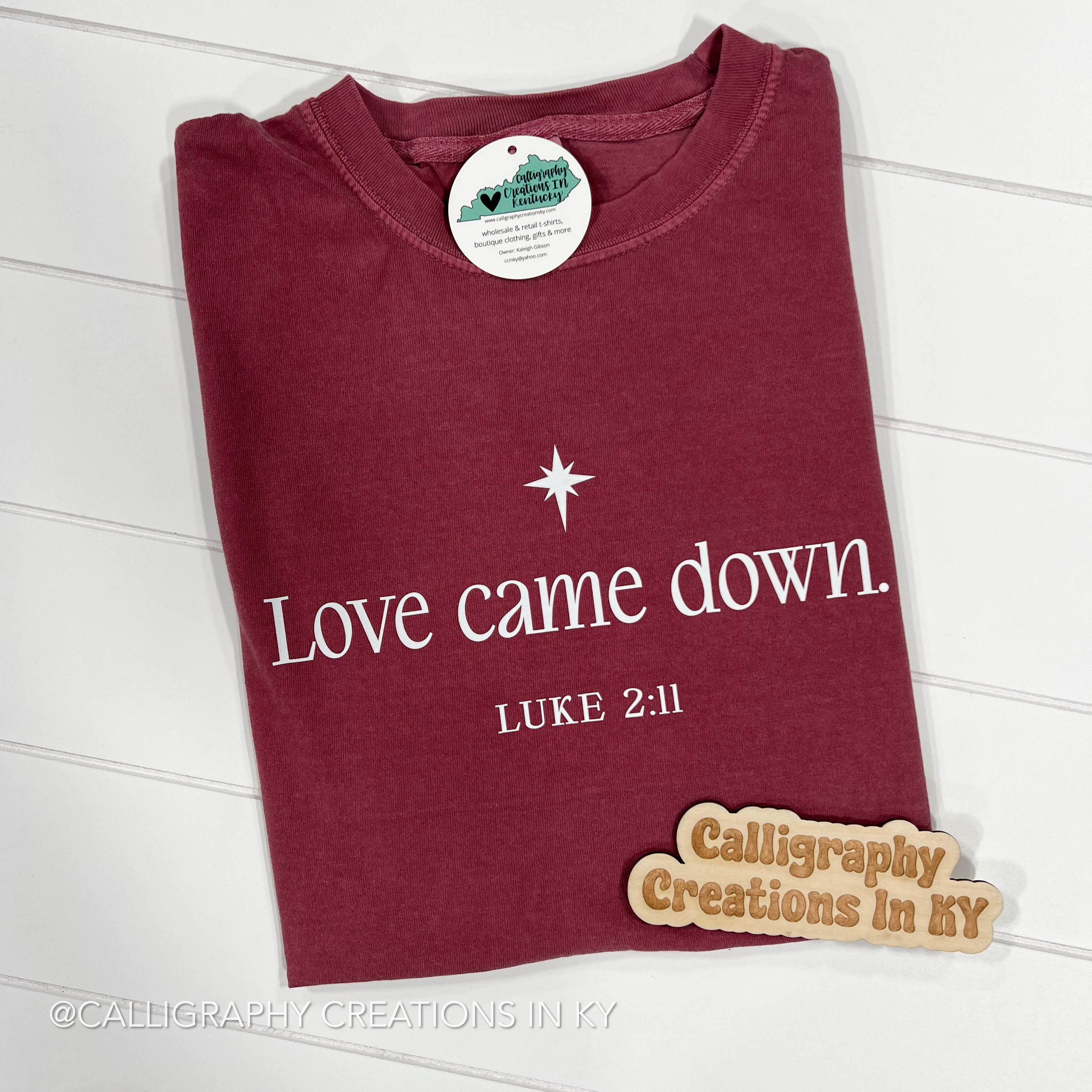 (SMALL) Love Came Down CC Tee *FINAL SALE*