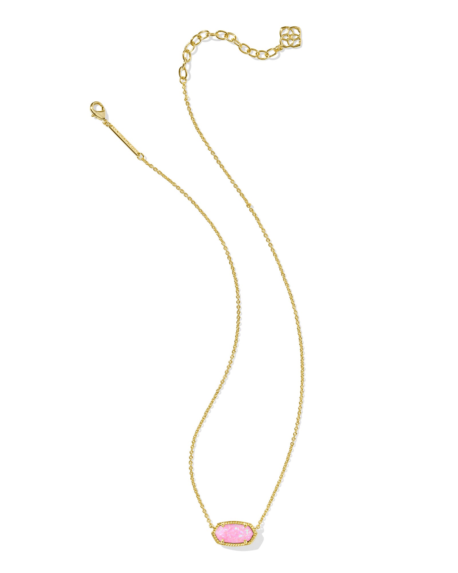 Kendra Scott Elisa Pendant Necklace - Gold Carnation Kyocera Opal