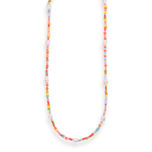 Snowcone Sprinkle Pearl Necklace | Beaded Blondes