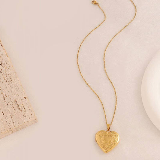 Gold Locket Necklace