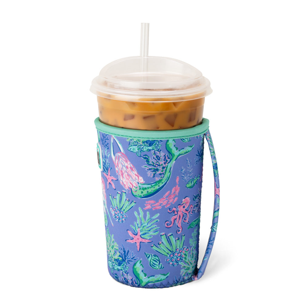 Sea Swirl Medium Swig Iced Cup Coolie - Thumbnail 2