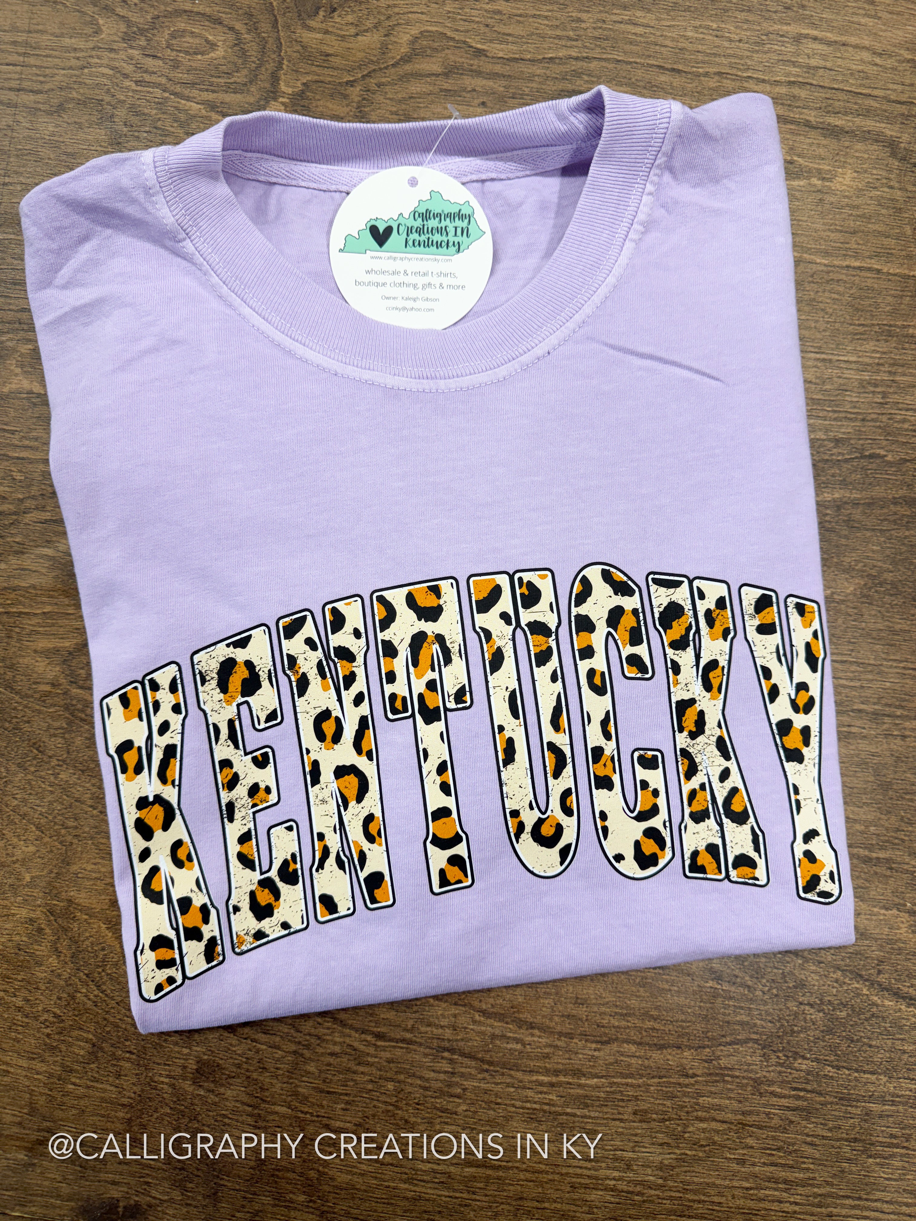 Orchid Leopard Kentucky CC Tee