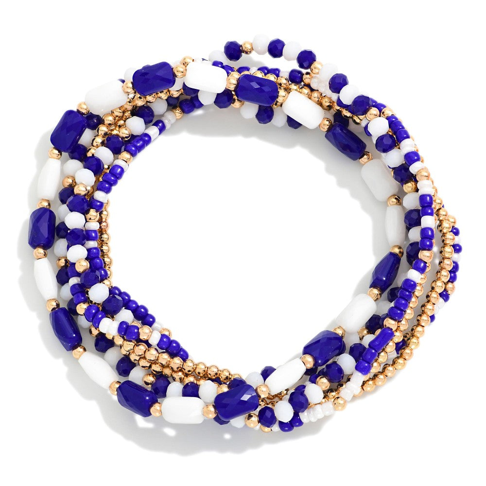 Blue and Gold Bracelet Set