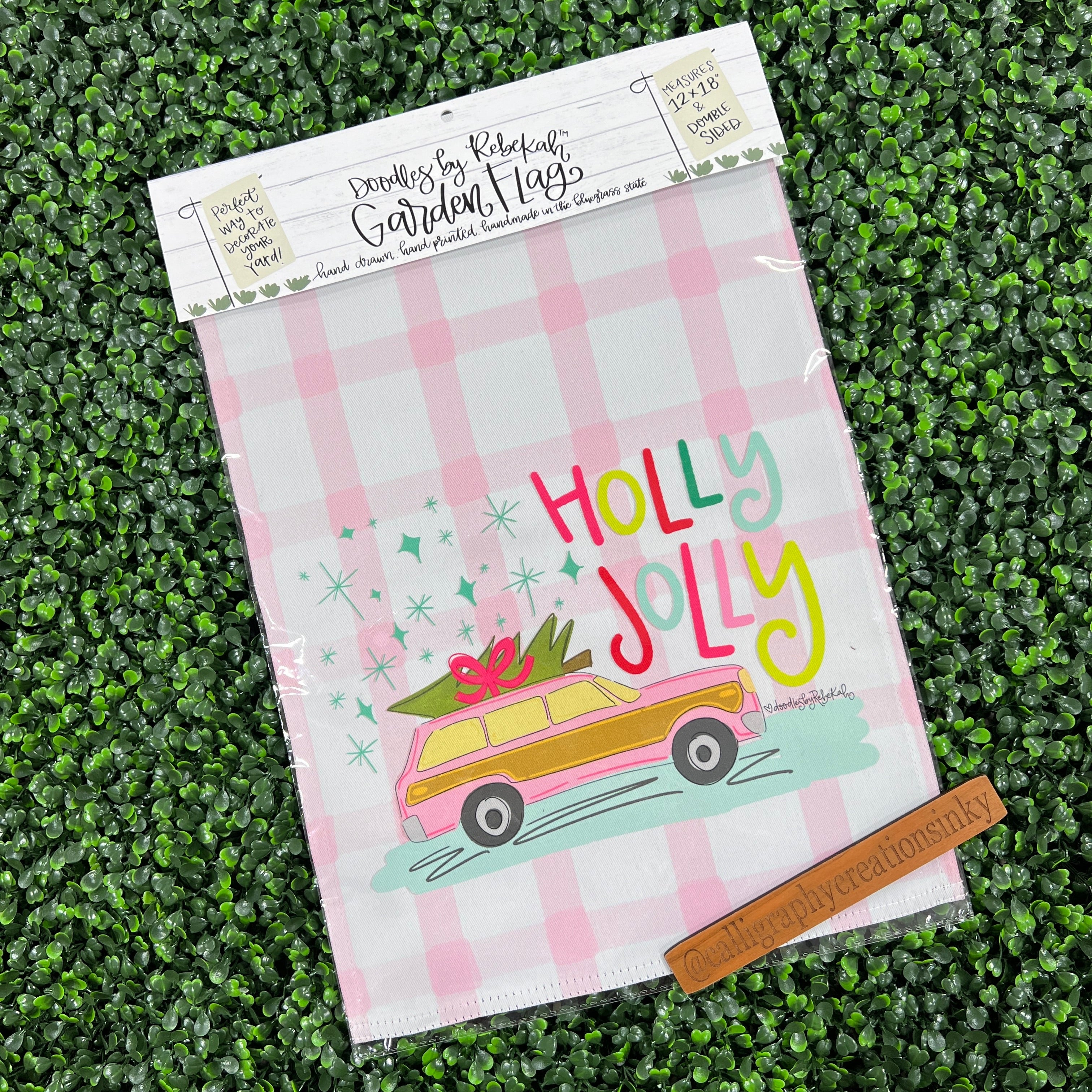 Doodles by Rebekah Garden Flag
