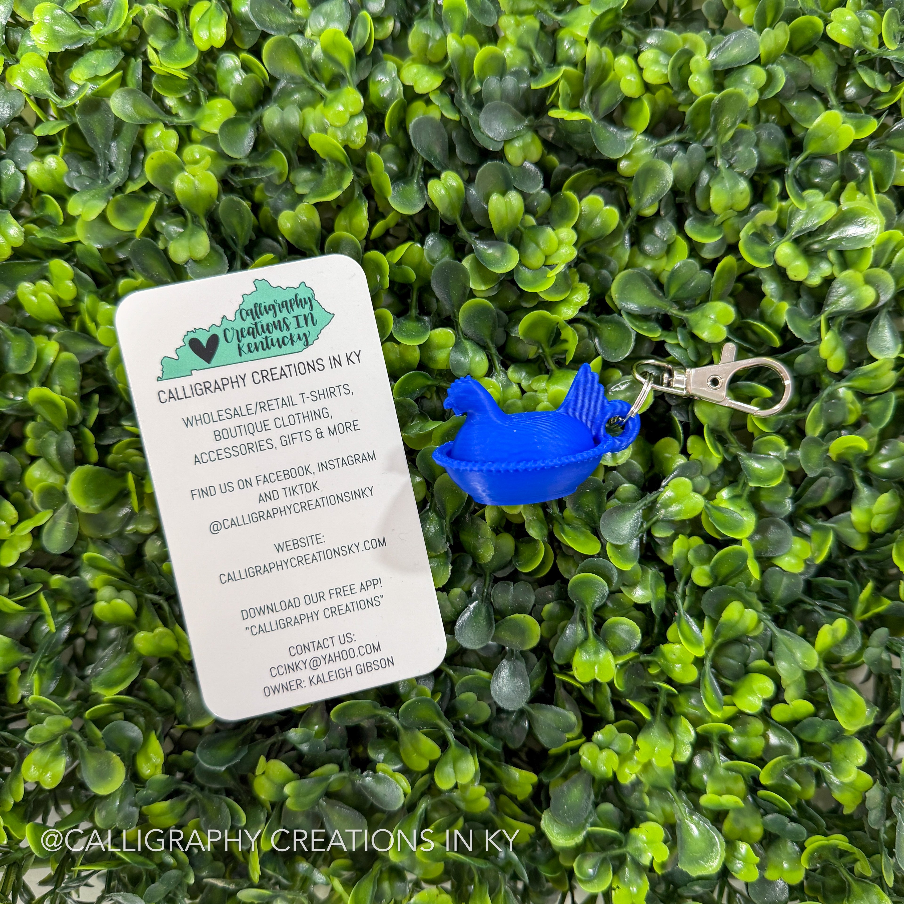 Royal Blue | Hen Keychain