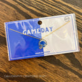 Blue Football Helmet Necklace
