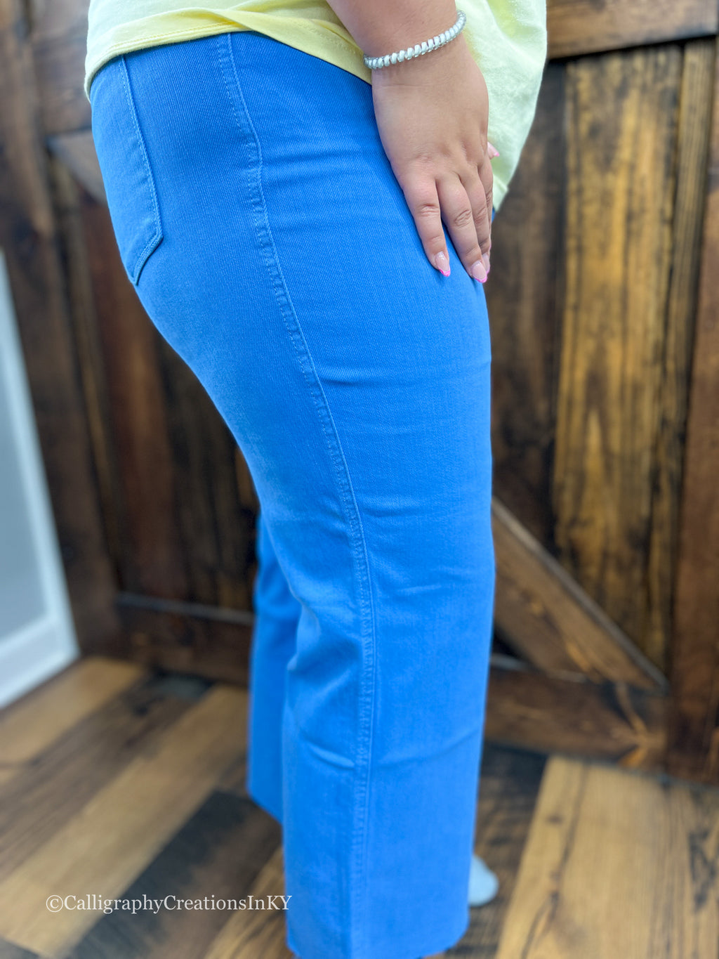 Sky Blue Crop Jeans • Judy Blue