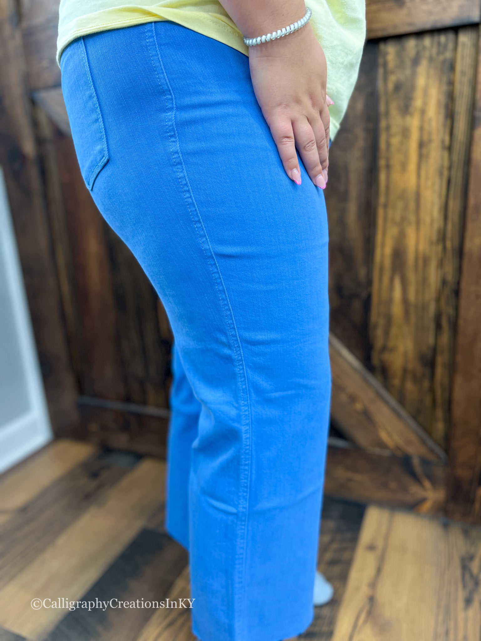Sky Blue Crop Jeans • Judy Blue