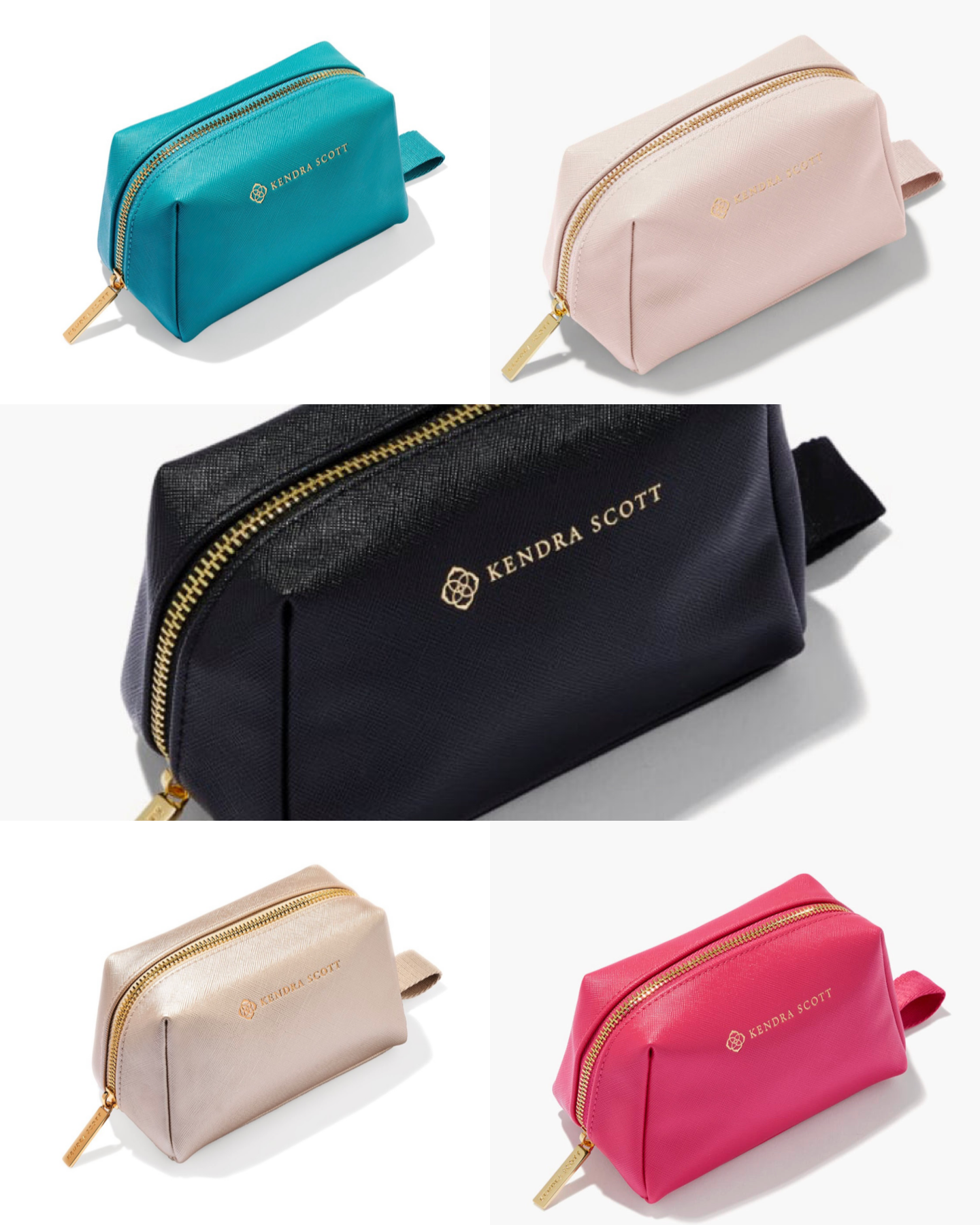 Kendra Scott Small Cosmetic Zip Case • Multiple Colors