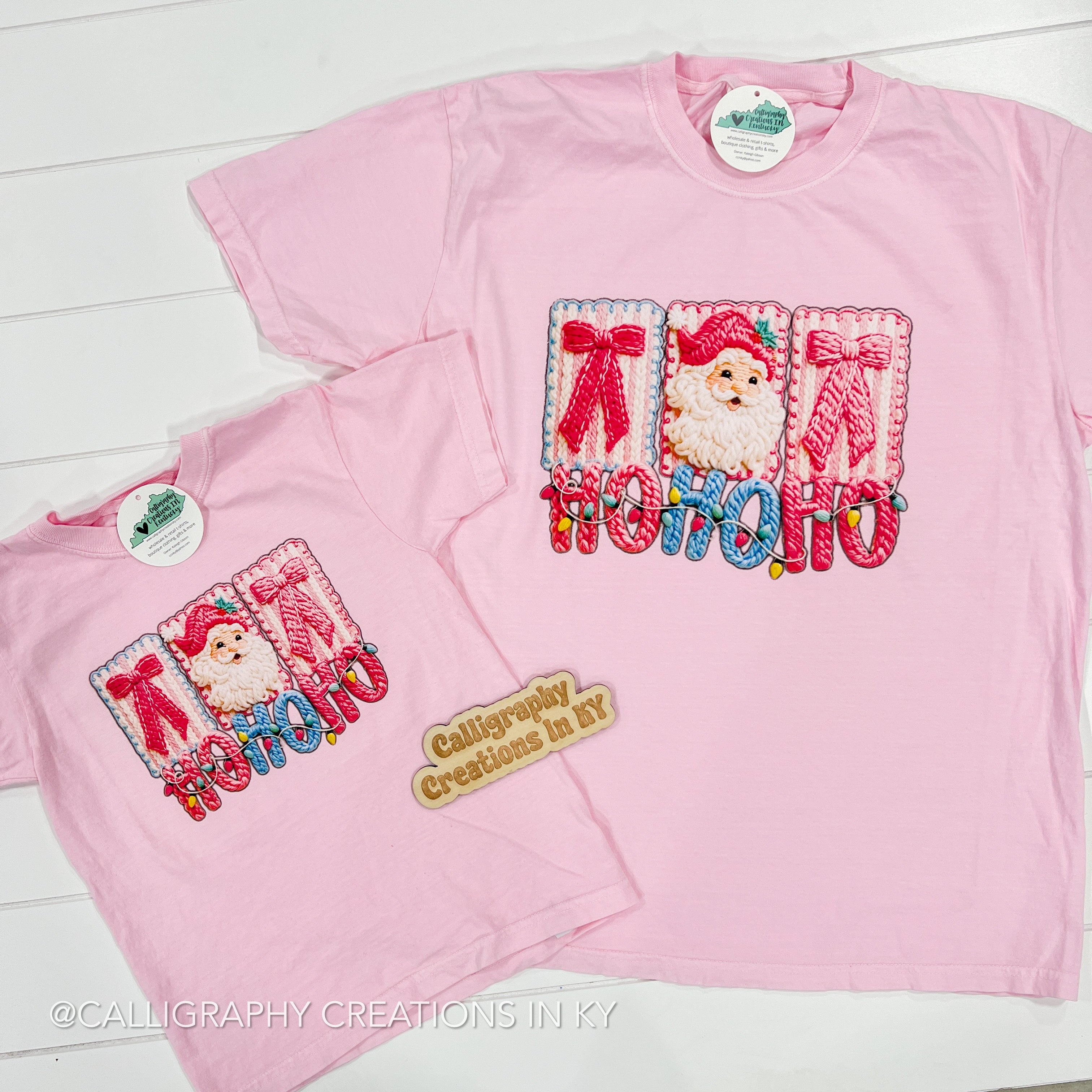 YOUTH Faux Crochet Ho Ho Ho Tee