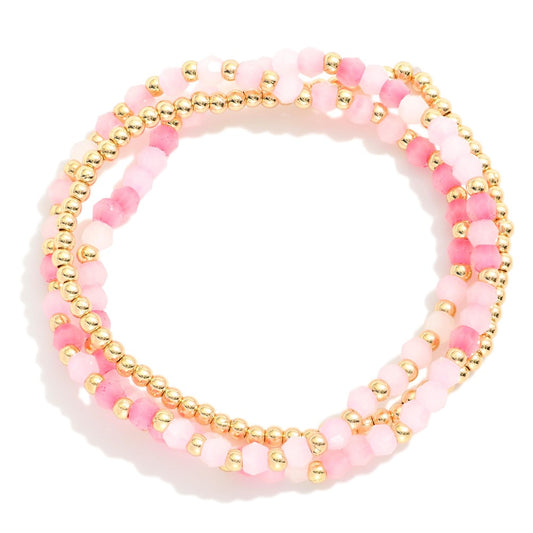 Pink | Whitney Bracelet Set