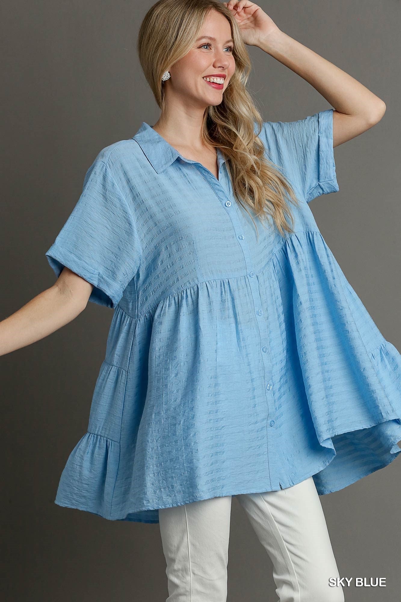 Blue | Lillia Top *FINAL SALE*