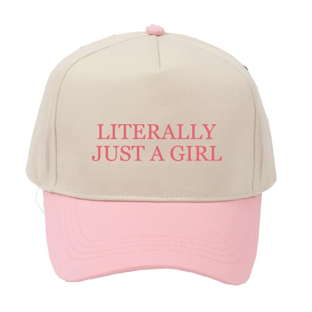 Literally Just A Girl Embroidered Trucker Hat