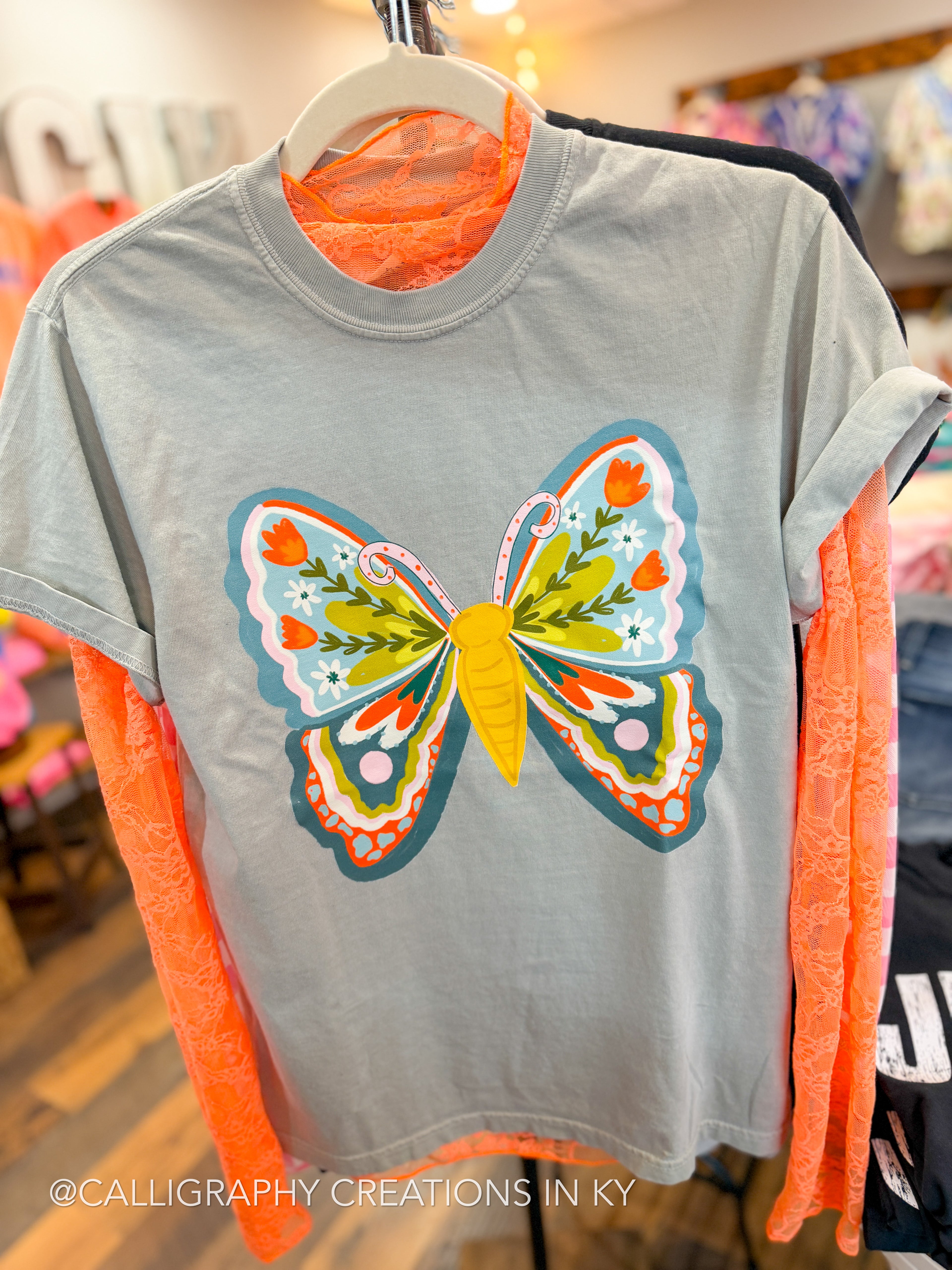 Butterfly CC Tee Doodles By Rebekah