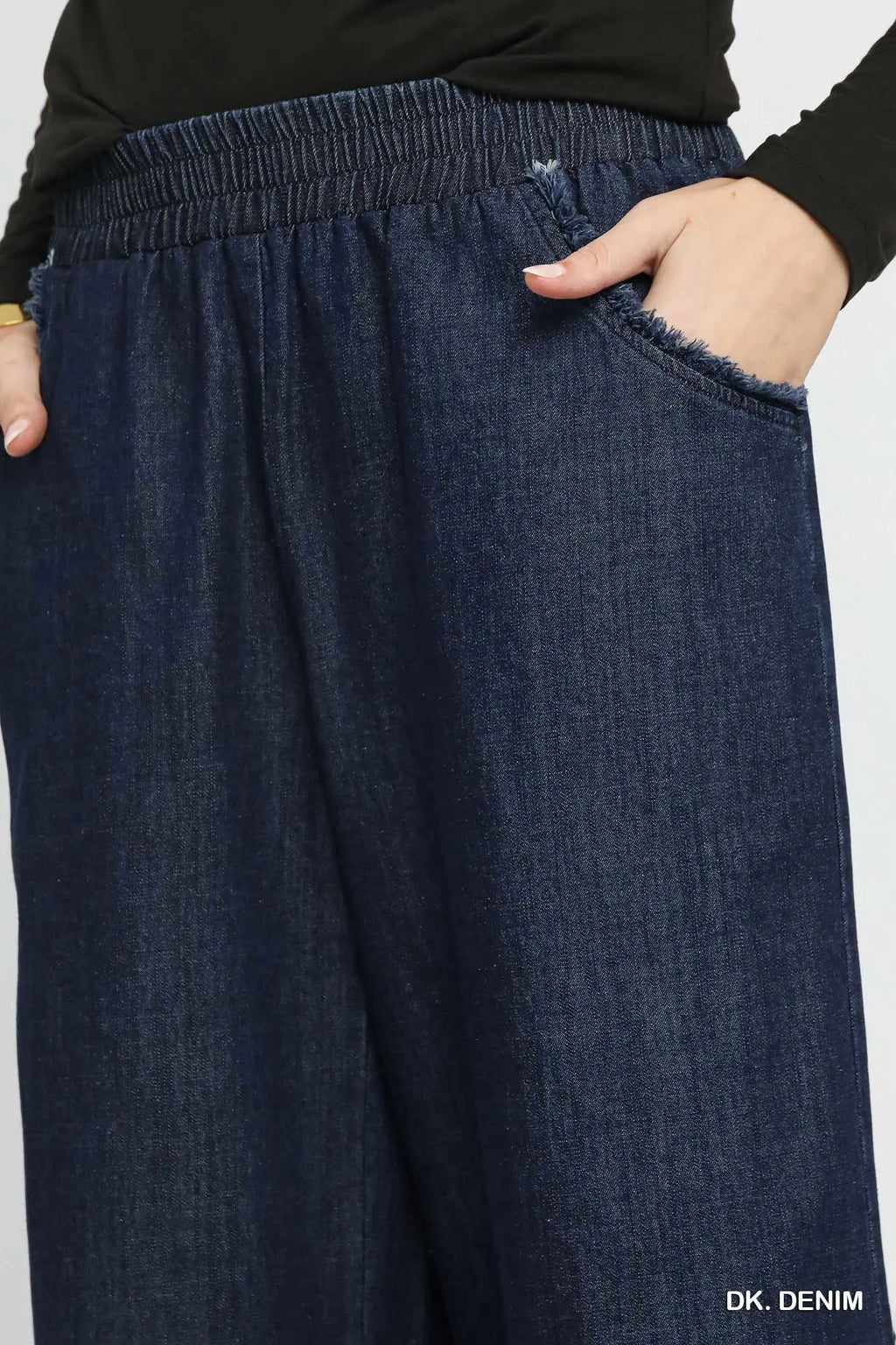 Dark | Fringe Denim Pants